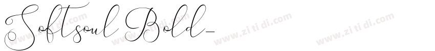 Softsoul Bold字体转换